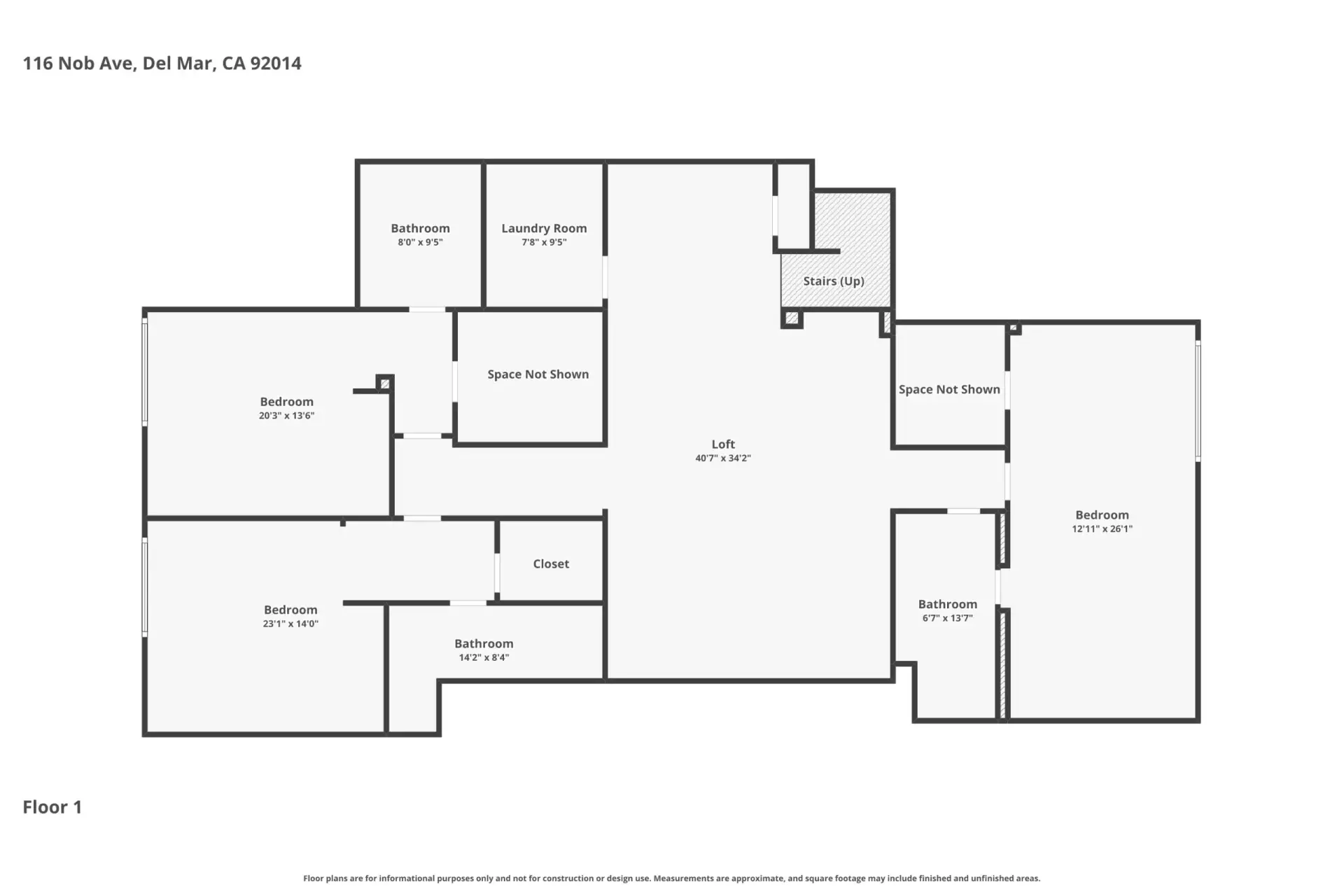 First floor plan of 116 Nob Ave Del Mar luxury home listed by Kelli Miller Compass