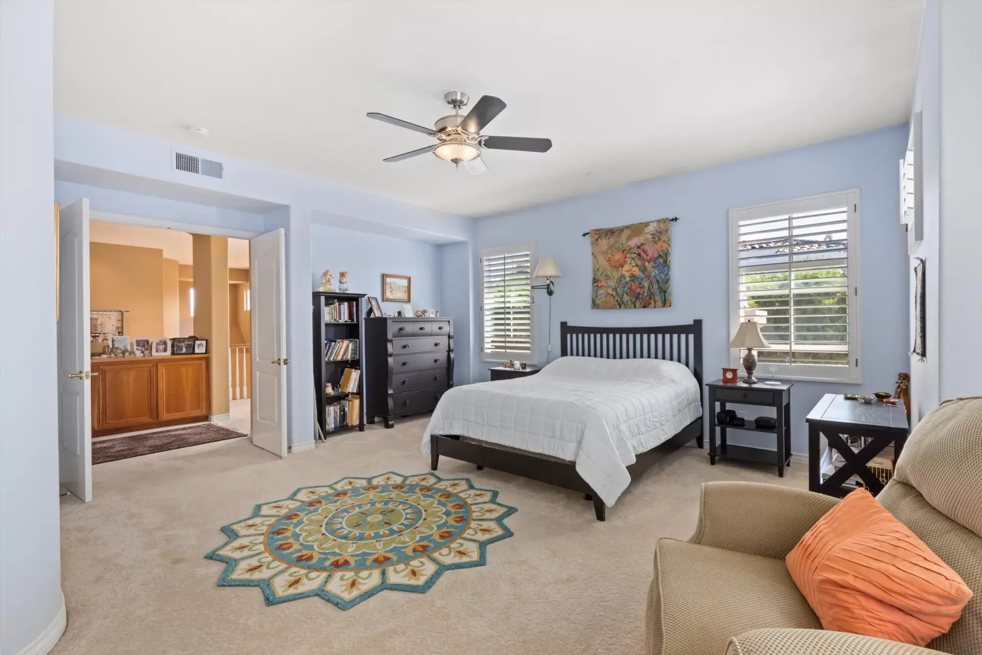 Primary bedroom suite at 2198 Vista La Nisa Carlsbad listed by Kelli Miller Compass